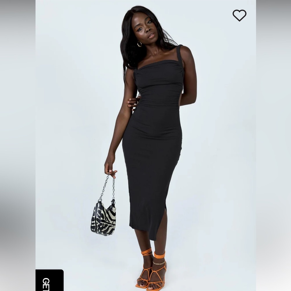 LAINEY MIDI DRESS BLACK